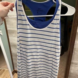 Nike L tank with attached sports bra